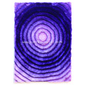 Polyester with Purple Color 3D Shaggy Rug